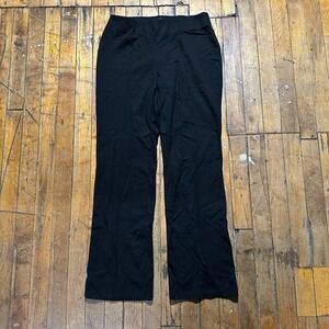 89th + Madison Pants Women's‎ Medium Black Rayon Casual Flat Front Straight Leg